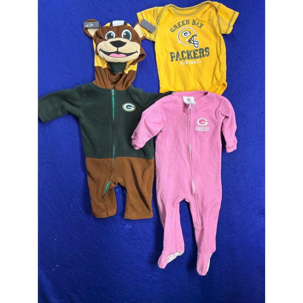 Sporty Baby Green Bay Packers Clothing Bundle 3-6M Multicolor